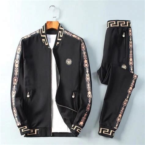 mens versace collection suit|Versace tracksuit men's sale.